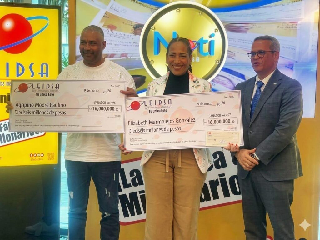 leidsa-entrega-32-millones-a-dos-ganadores-que-se-dividieron-en-el-loto